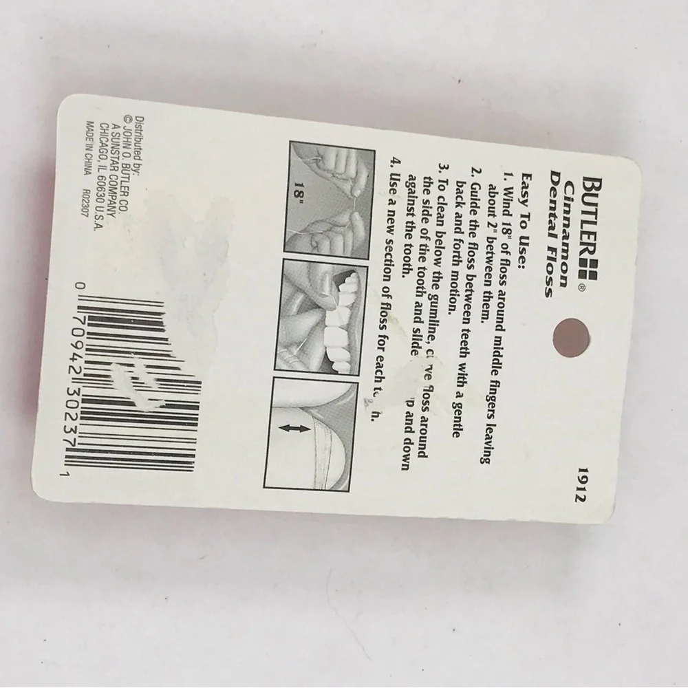 Butler Waxed Cinnamon Dental Floss 115 yd New Sealed